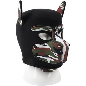 Neoprene Puppy Face Muzzle Dog Hood Mask Play Hoods