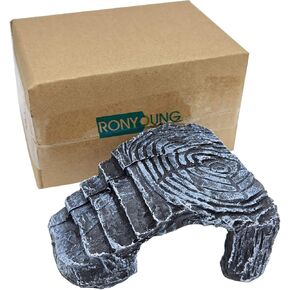 RONYOUNG Habitat Basking Rock for Turtles Large Basking Platform Ramp Big Tank Decor Accessories Turtle Shelf Landing Dock for Aquarium