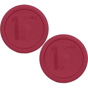 Pyrex 322-PC 1qt Green MIXING BOWL Food Storage Lid Covers - 2 Pack