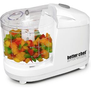Better Chef 1.5-Cup Mini Food Processor | Stainless-Steel Blade | Pulse Switch (Black)