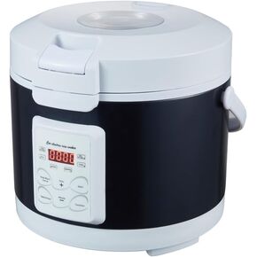 12V/24V Mini Rice Cooker, 3L Portable Travel Rice Cooker For Car/Truck, Small Rice Cooker with Steam Tray, Cooking Heating and Keeping Warm Function(BLACK)