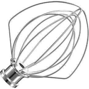 KN211WW Stainless Steel 11-Wire Whip Attachment for KitchenAid Bowl-Lift Mixer 7 Quart Bowl, Stainless Steel Whisk Replacement for Kitchen Aid Mixer, Dishwasher Safe, Egg Heavy Cream Beater.