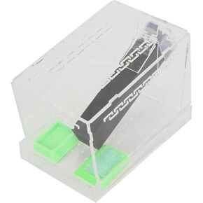 Pssopp Cricket Keeper Acrylic Cricket Pen with Hiding Tubes Transparent Design Convenient for Cricket(L)
