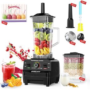 Smoothie Blender: [1800W German Motor][8-Tip Upgraded Blades][15 Speed Control] Professional Blenders for Kitchen Smoothies Juice, Smoothie Maker with 2 BPA-Free Cups Blender Receipe 1-Year Warranty
