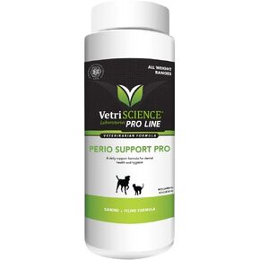 VETRISCIENCE Pro Perio Support Pro Dental Powder - Dogs + Cats, 16 oz