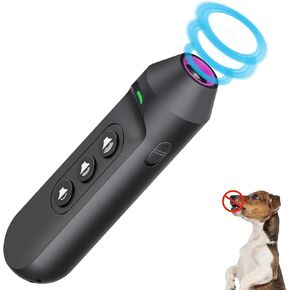 R&M ENTITY 2024 Handheld Ultrasonic Dog Bark Deterrent Device - Rechargeable Anti-Barking Control Tool, Indoor & Outdoor, Bark Silencer, Dog Trainer, and Repeller