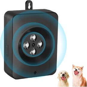 Anti Barking Devices, Auto Dog Bark Control Devices with 3 Modes, 33FT Sonic Barking Deterrents Device, Rechargeable Ultrasonic Bark Box Outdoor Neighbors Waterproof Dog Silencer Safe for Dogs
