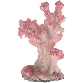 Colorful Coral Reef Decor, Mini Faux Coral Decor for Aquarium Decorations, 1.18x2.17inch (Pink)