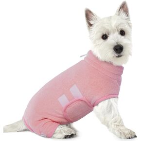 PUMYPOREITY Puppy Dog Bathrobe, Super Absorbent Dog Towel, Adjustable Dog Bath Towel, Microfiber Dog Drying Towel, Dog Drying Coat after Swimming, Pet Towels for Dogs and Cats, Pink, XS