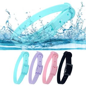 Waterproof Dog Collar with Coated Metal Buckle, Soft and Easy to Clean Soft Rubber Dog Collar, Adjustable Pet Collars for Small Medium Large Dogs