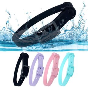 Waterproof Dog Collar with Coated Metal Buckle, Soft and Easy to Clean Soft Rubber Dog Collar, Adjustable Pet Collars for Small Medium Large Dogs