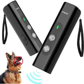 Anti Barking Device for Dogs - Dog Bark Deterrent Devices for Stopping Bad Dog Behavior - Ultrasonic Dog Bark Deterrent, Refuse to Shout and Slap - Anti Barking Device Rechargeable
