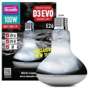 Arcadia D3 Evo Mercury Vapor Bulb - 100W, Clear
