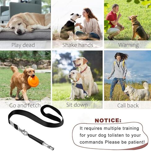 صافرة الكلب، صفارة كلب احترافية بالموجات فوق الصوتية لوقف نباح كلب الجيران، وتدريبات الاستدعاء، صافرة كلب صامتة بالموجات فوق الصوتية لوقف نباح أجهزة التحكم في التدريب للكلاب، أسود in Kuwait