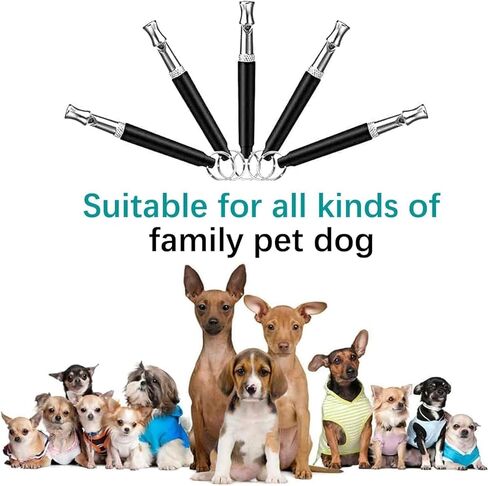 صافرة الكلب، صفارة كلب احترافية بالموجات فوق الصوتية لوقف نباح كلب الجيران، وتدريبات الاستدعاء، صافرة كلب صامتة بالموجات فوق الصوتية لوقف نباح أجهزة التحكم في التدريب للكلاب، أسود in Kuwait