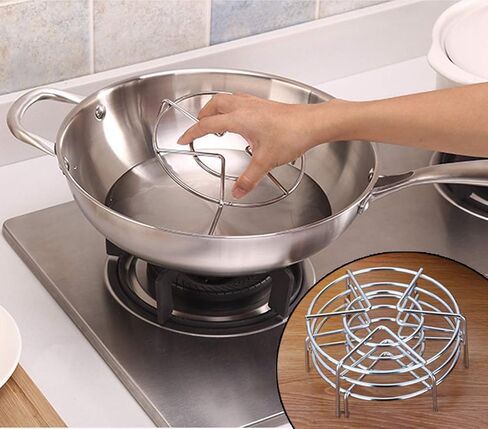 3pack Steam Rack,Alele 8inch Trivet Stainless Steel Steaming Rack Electric Pressure Cooker steam Rack Stand for Instant Pot Pressure Cooker Food Heating (Steam Rack-8IN-3P) in Saudi Arabia