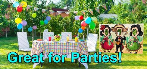 Mariachi Band and Dancers, 42 x 72 Inch Hole in Face Cutout, Mexican Themed, Photo Props, Party Supplies Decorations in Saudi Arabia
