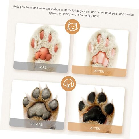 iplusmile 2pcs Pet Foot Cream Mushers Secret Paw Wax Pet Foot Balm Portable Dog Paw Cream Dog Paw Protector Balm for Pets Pet Cat Supply Feet Lotion Pet Paw Care Balm The Dog Beeswax Cat Mat in Saudi Arabia