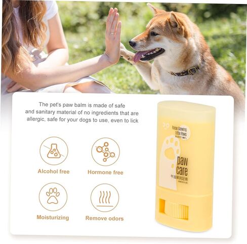 iplusmile 2pcs Pet Foot Cream Mushers Secret Paw Wax Pet Foot Balm Portable Dog Paw Cream Dog Paw Protector Balm for Pets Pet Cat Supply Feet Lotion Pet Paw Care Balm The Dog Beeswax Cat Mat in Saudi Arabia