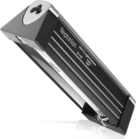 T5 HO UVB Reptile Light Hood, 4W Reptile Terrarium Hood with UVB 10.0 Fluorescent Lamp Tube, Suitable for Desert Reptiles(4W,7 Inches) in Kuwait