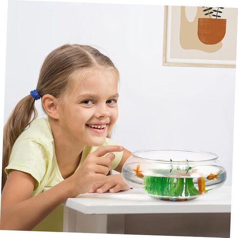 POPETPOP Transparent Landscape Small Fish Tank Nursery Flower Pots Decorative Betta Tank Tabletop Betta Tank Multi-function Betta Tank Transparent Aquarium Tank Office Plant Plastic Candle in Saudi Arabia