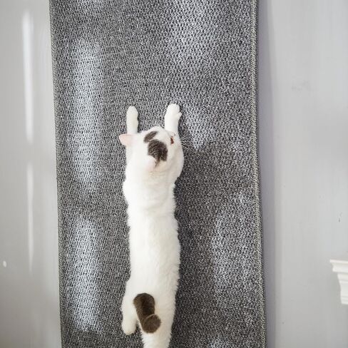 67"x 23.6" Thickened Cat Wall Climbing Carpet, Cat Wall Furniture, Wall Scratcher, Scratching Post, Couch Sofa Protector (Grey) in Saudi Arabia