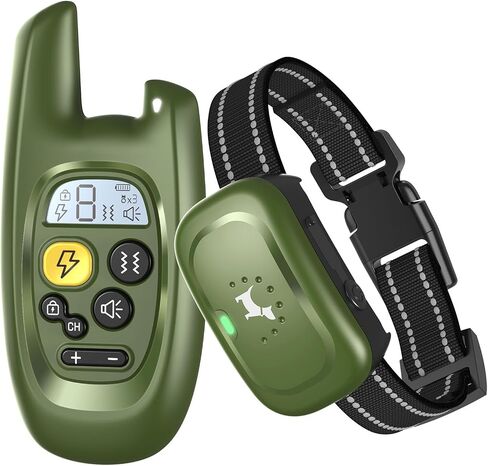 Dog Shock Collar with Remote - [2024 Newly Upgraded] Dog Training Collar for Small Medium Large Dogs, Rechargeable E Collar for Dogs Training, IPX7 Waterproof Electric Collar with Unique Shock-Lock in Saudi Arabia