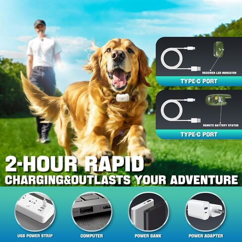 Dog Shock Collar with Remote - [2024 Newly Upgraded] Dog Training Collar for Small Medium Large Dogs, Rechargeable E Collar for Dogs Training, IPX7 Waterproof Electric Collar with Unique Shock-Lock in Saudi Arabia