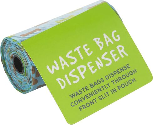 Treat and Training Pouch | 15 Waste Bags Included | Adjustable Waist Strap | Drawstring Close, Black, 8.5"x 3"x 4.76" in Kuwait