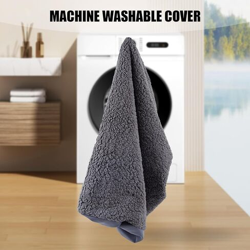 Dog Bed Covers,Waterproof Dog Bed Cover,Soft Plush Replacement Washable Dog Pillow Cover Pet Bed Cover,Removable Pet Dog Crate Pad Replacement Covers,Puppy Bed Cover for Dog Cat,Cover Only in Saudi Arabia