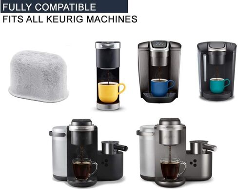 خراطيش فلتر مياه الفحم البديلة المتوافقة مع Keurig - مصممة لآلات صنع القهوة Keurig Classic 1.0 و2.0 (12 عبوة) in Kuwait