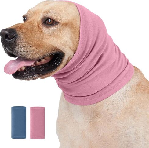 Nanaki Calming Dog Hoodie - Ear Wraps for Anxiety Relief, Fireworks Protection, Hematoma Prevention, Grooming & Drying Ear Protector in Saudi Arabia