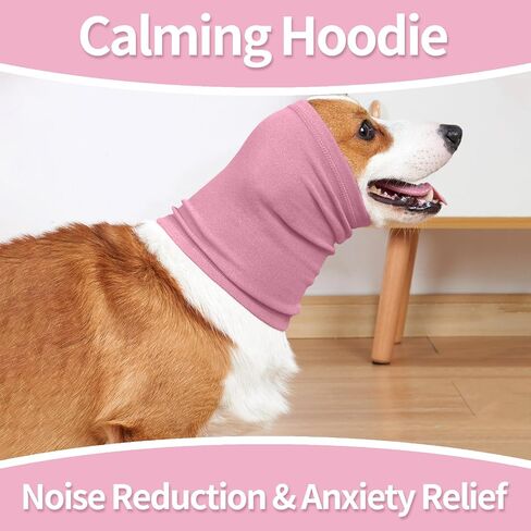 Nanaki Calming Dog Hoodie - Ear Wraps for Anxiety Relief, Fireworks Protection, Hematoma Prevention, Grooming & Drying Ear Protector in Saudi Arabia
