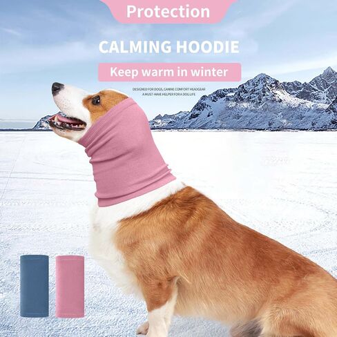 Nanaki Calming Dog Hoodie - Ear Wraps for Anxiety Relief, Fireworks Protection, Hematoma Prevention, Grooming & Drying Ear Protector in Saudi Arabia