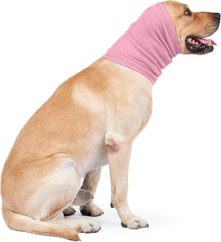 Nanaki Calming Dog Hoodie - Ear Wraps for Anxiety Relief, Fireworks Protection, Hematoma Prevention, Grooming & Drying Ear Protector in Saudi Arabia