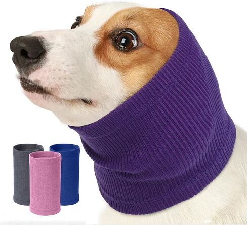 Nanaki Calming Dog Hoodie - Ear Wraps for Anxiety Relief, Fireworks Protection, Hematoma Prevention, Grooming & Drying Ear Protector in Saudi Arabia