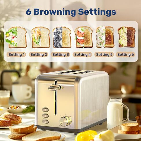 YSSOA 2-Slice Toaster with Extra Wide Slot & Removable Crumb Tray, 5 Browning Setting and 3 Function: Bagel/Defrost/Cancel, Retro Stainless-Steel Style, for Bread & Waffle, Retro Black in Saudi Arabia