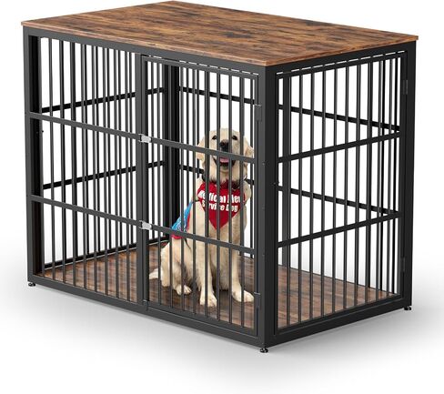 Lyromix 48'' XXL Dog Crate Furniture with 3 Doors for Large Dogs in Saudi Arabia