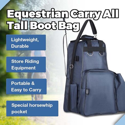 Harrison Howard Equestrian Pack Equipment Multi-Functional Carry Bag for Boots Helmet Horsewhip Horse Riding Pack Equipment in Saudi Arabia