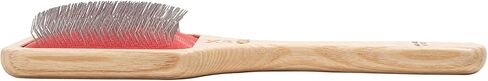 Brush for Dogs and Cats, Ideal for Medium and Large Pets with Long Hair, Professional Carder in Ash Wood, Handmade in Italy - 21.5 x 9.4 cm, with 24 mm Long Teeth and 45° Inclination in Saudi Arabia