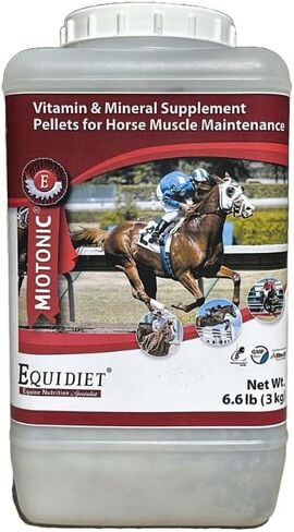 MIOTONIC Supplement for Horse - Vitamin E for Horses - Horse Feed - Vitamins and Minerals Supplements - Pellets for Horses - Weight Builder for Horses - Neutraceuticals (3, Kilograms) in Saudi Arabia