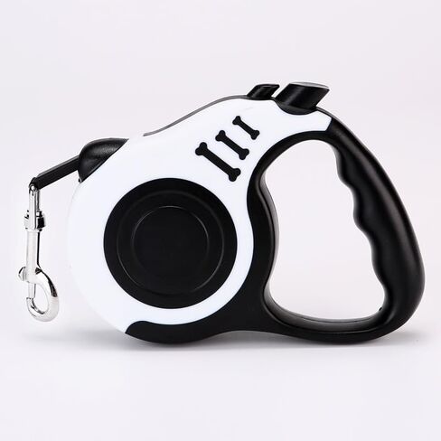 Retractable Dog Leash Lightweight 16FT Leash, with Grooming Tool (White Set, 16FEET) in Saudi Arabia