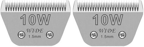 Wide Blades for Dog Grooming Blades Compatible with Andis,Oster A5,Wahl km10 Dog Clippers Stainless Steel Blades Blades for Animal Dog,Cat,Horse, (#4FW(9.5mm)) in Saudi Arabia
