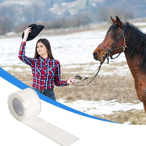 5 Rolls Horse Bit Wrap Tapes, 39.4x1 Inch Silicone Horse Bit Guards Protector Bandage for Equines Equestrian, Elastic Horse Accessories Protection Horse Weight for Horses Bit Care Supplies in Saudi Arabia