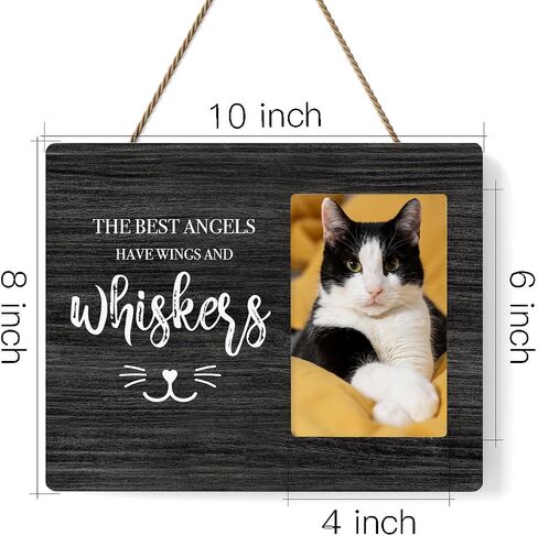 IAXIC Sympathy Photo Frame Memorial Picture Frame Cat Memorial Gifts for Loss of Cat Pet Loss Gifts to Honor and Remember a Cat, Grief Gifts for Women Remembrance Decorations for Wall Desk Tabletop in Saudi Arabia