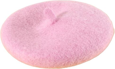 Pink Cute Pet Beret Cap Kitten Puppy Pet Headgear Decor Photo Props Elastic Lovely with Rope Pet Supplies in Saudi Arabia