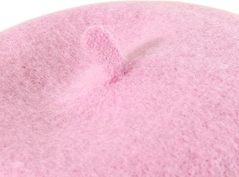 Pink Cute Pet Beret Cap Kitten Puppy Pet Headgear Decor Photo Props Elastic Lovely with Rope Pet Supplies in Saudi Arabia