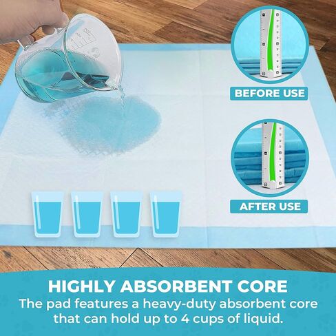 GOODLIFEZ Disposable Large Pet Pee Pads 50 Pack Super Absorbent 23.6 x 23.6 in Puppy Training Pads Leak Proof Quick Dry Odor Control Ideal for Indoor Use Convenient Bulk Pack for Dogs in Saudi Arabia
