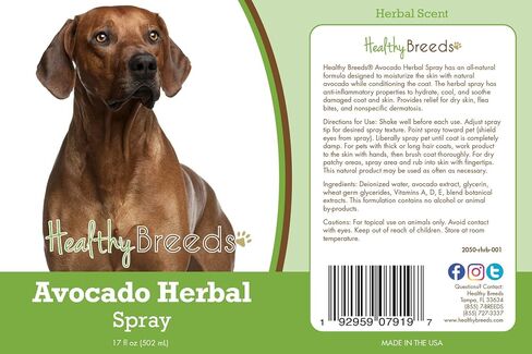 Healthy Breeds Rhodesian Ridgeback Avocado Herbal Spray 17 oz in Saudi Arabia