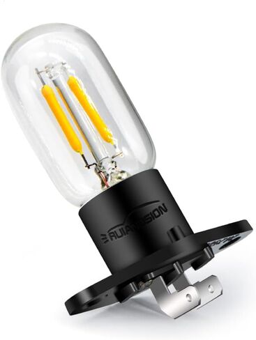 لمبة ميكروويف Ruiandsion Z187 قاعدة 110 فولت 120 فولت 25 وات LED لمبة ميكروويف لمصباح فرن الكمثرى بالميكروويف العالمي، أبيض in Saudi Arabia